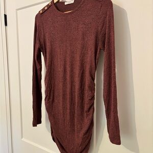 Maternity Burgundy Knit Top